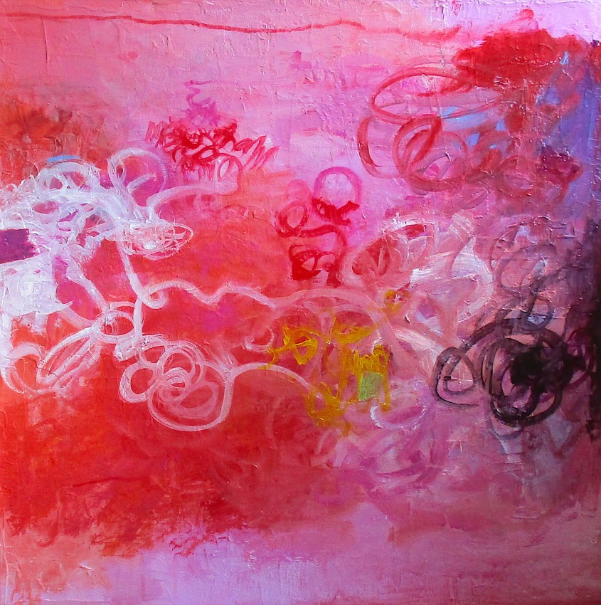 Pink 5, acrylic on canvas, 24" x 24", $850