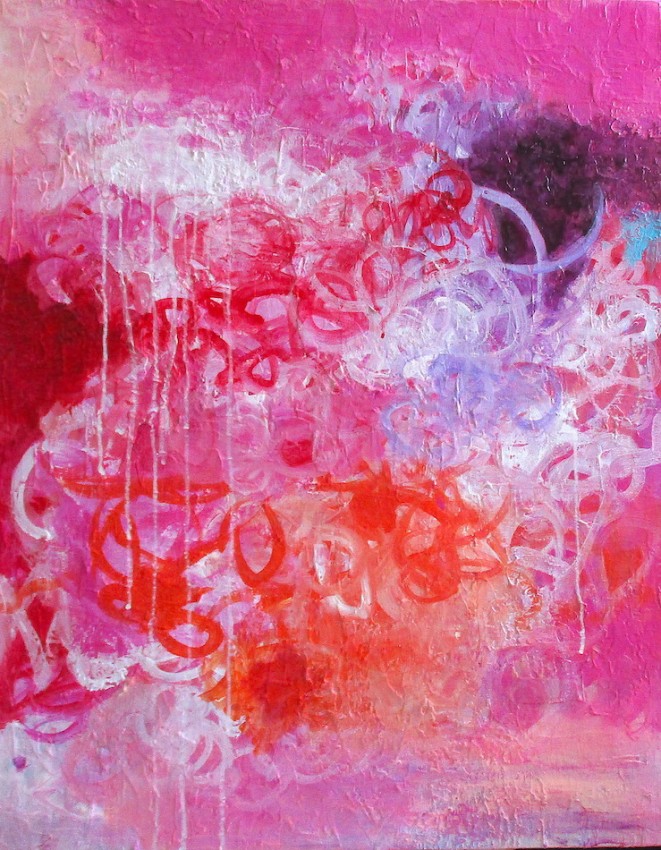 Pink 6, acrylic on canvas, 24" x 30", $950